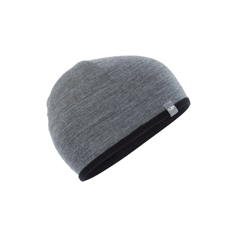 Icebreaker Merino Pocket Mütze Unisex black / gritstone heather