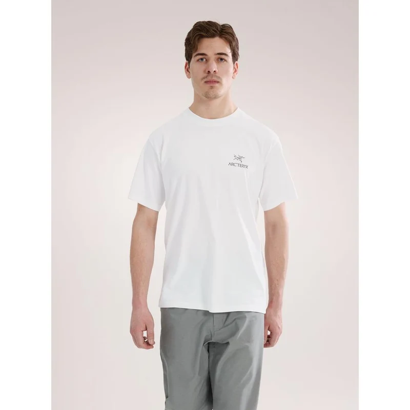 Arc'teryx Kragg SL Cotton Bird Word T-Shirt Men white light black