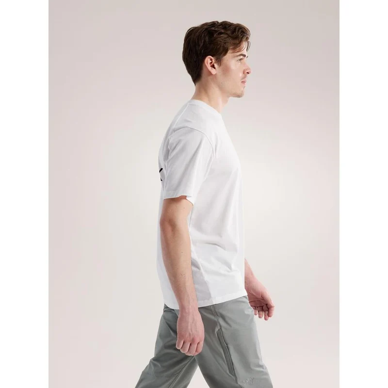 Arc'teryx Kragg SL Cotton Bird Word T-Shirt Men white light black