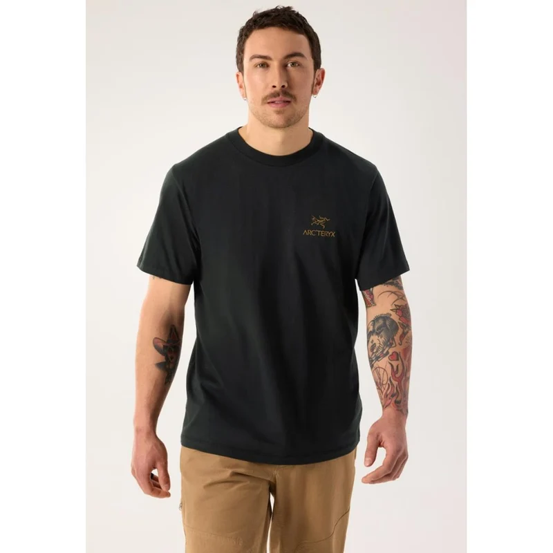 Arc'teryx Kragg SL Cotton Bird Word T-Shirt Herren 24K black