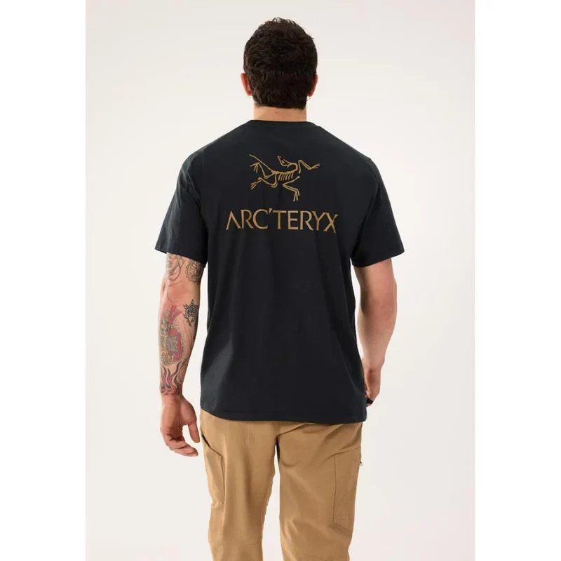 Arc'teryx Kragg SL Cotton Bird Word T-Shirt Herren 24K black
