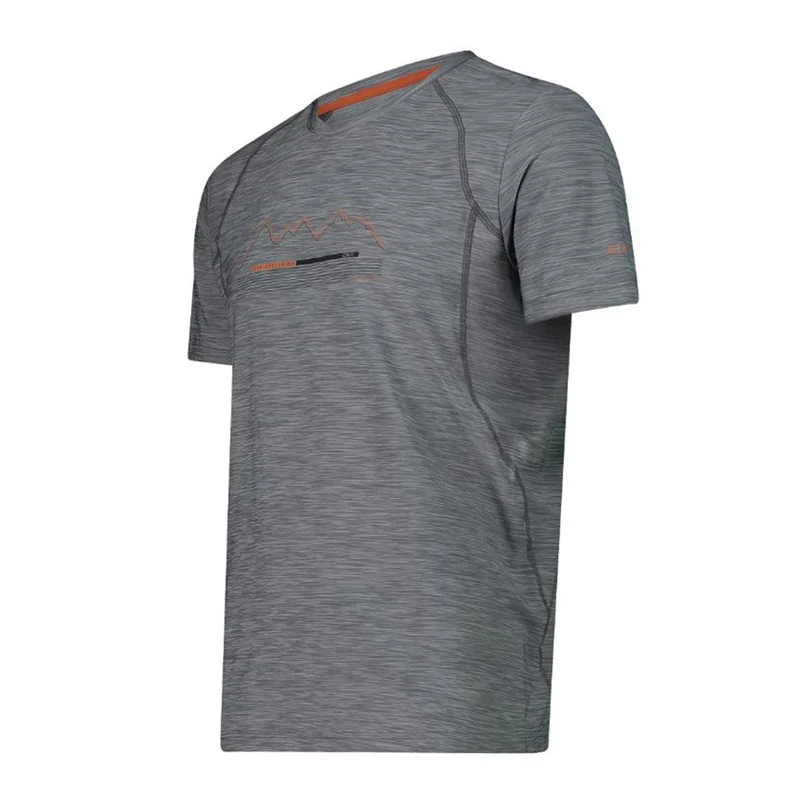 CMP Sport Man Stretch T-Shirt graffite mel. ruggine