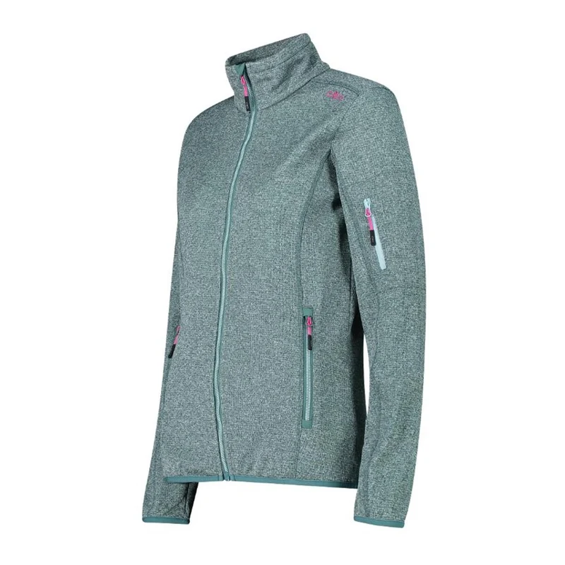 CMP Sport Woman Knit-Tech Fleece Jacket agave opale