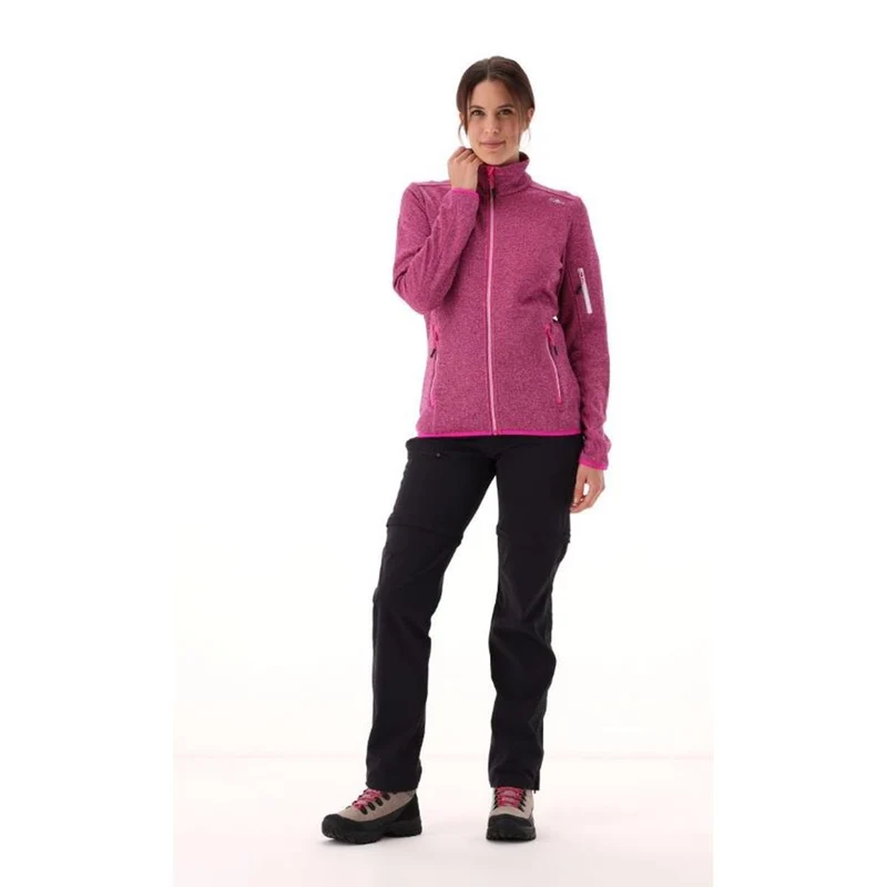 CMP Sport Woman Knit-Tech Fleece Jacket agave opale