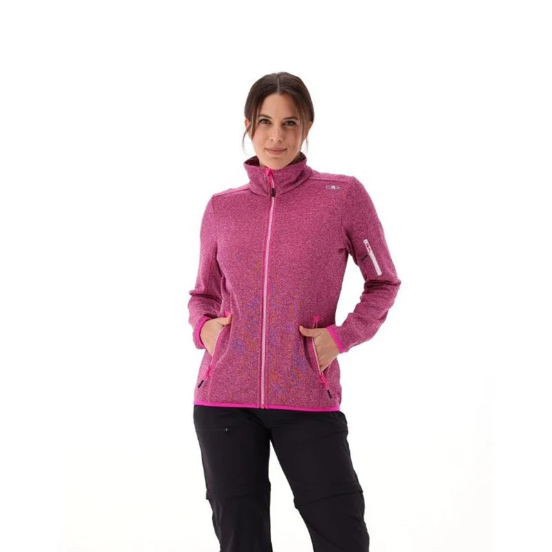 CMP Sport Woman Knit-Tech Fleece Jacket agave opale