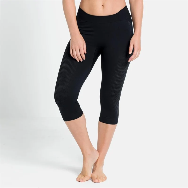 Odlo Damen PERFORMANCE WARM ECO ¾-Leggings black