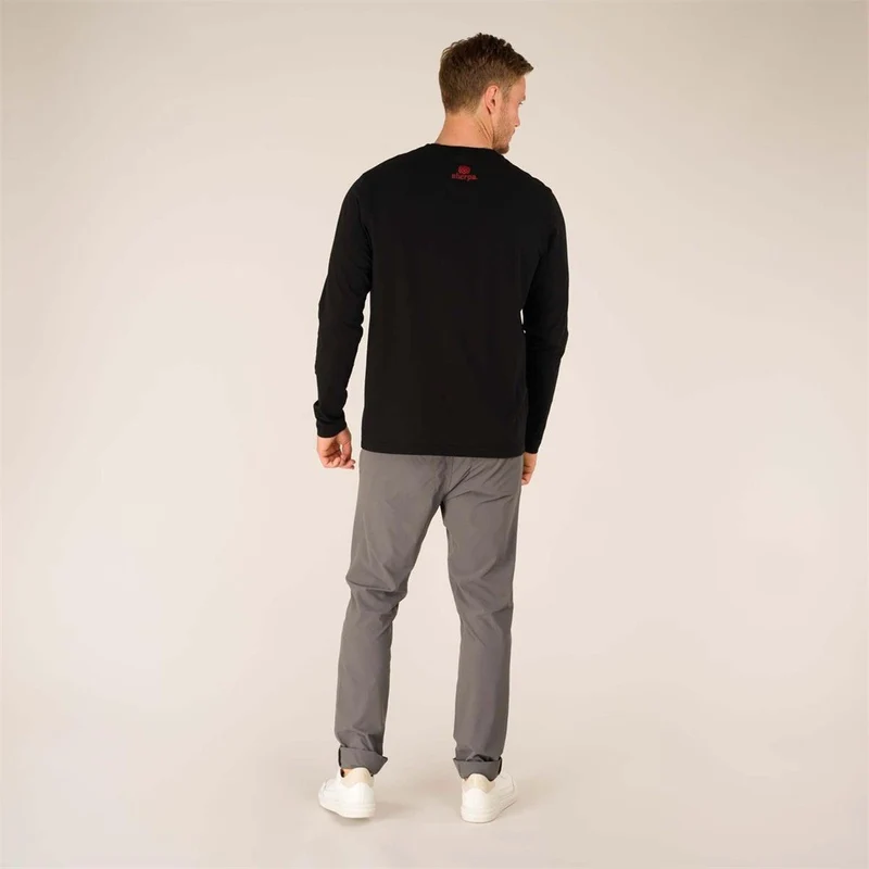 Sherpa Tarcho Tee black Herren Longsleeve