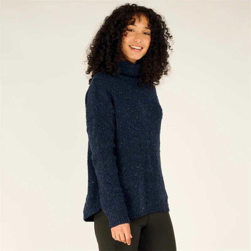 Sherpa Damen Yuden Pullover Sweater Rathee Blue