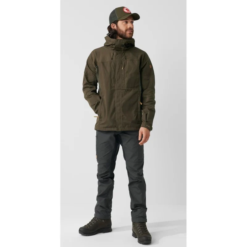 Fjäll Räven Kaipak Trousers regulär dark grey black Herren Trekkinghose