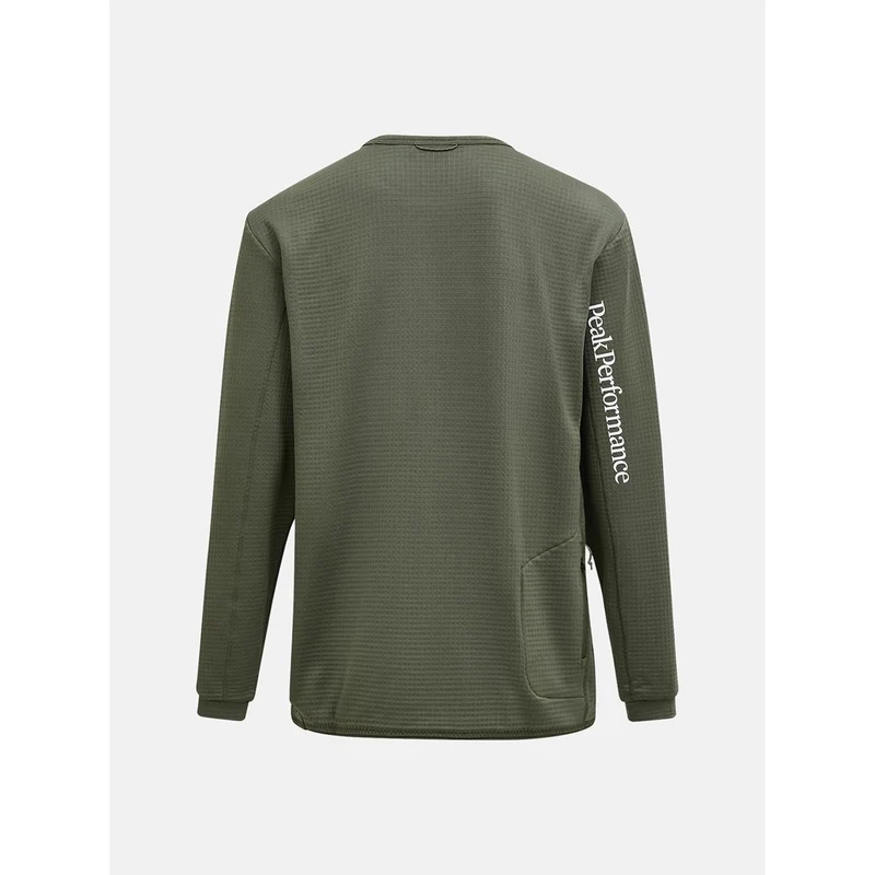 Peak Performance M Trail Polartec Power Grid Crew Men pine needle
