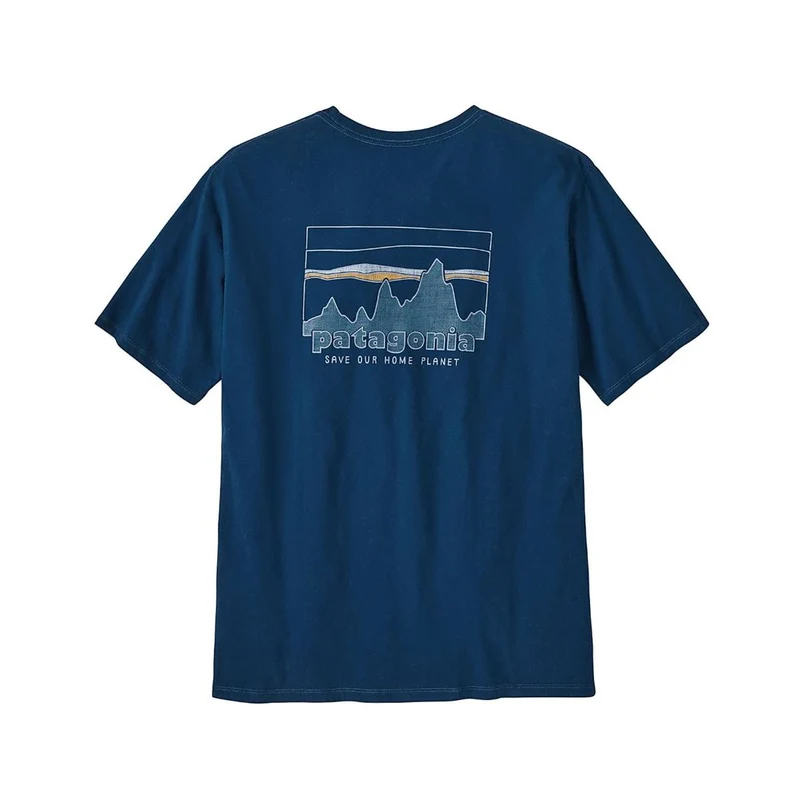 Patagonia M 73 Skyline Organic sound blue Herren T-Shirt