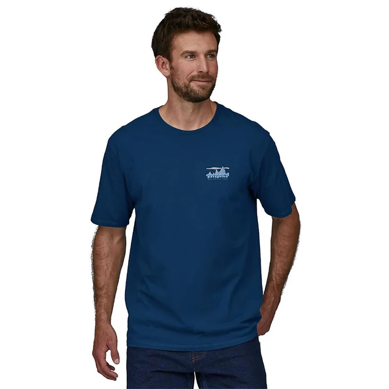 Patagonia M 73 Skyline Organic sound blue Herren T-Shirt