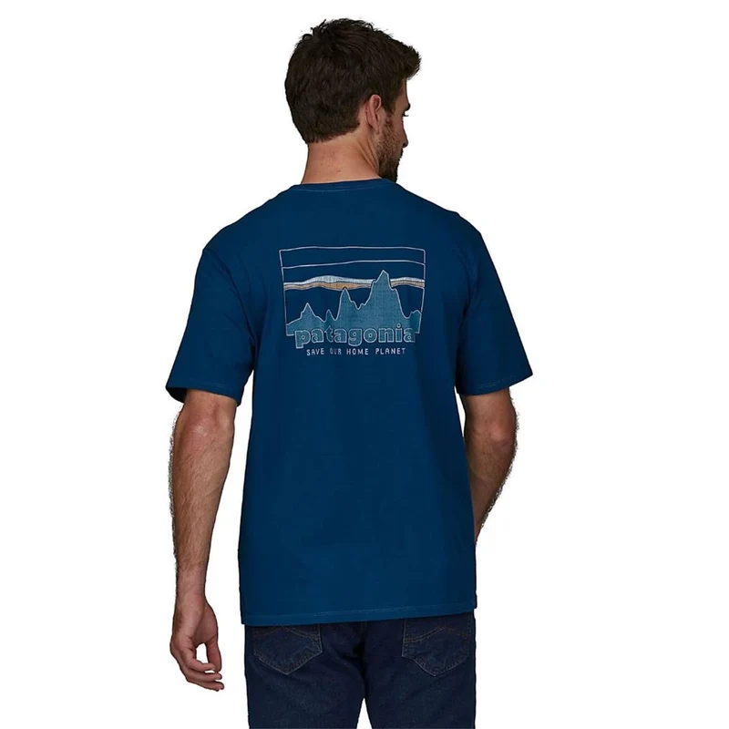 Patagonia M 73 Skyline Organic sound blue Herren T-Shirt