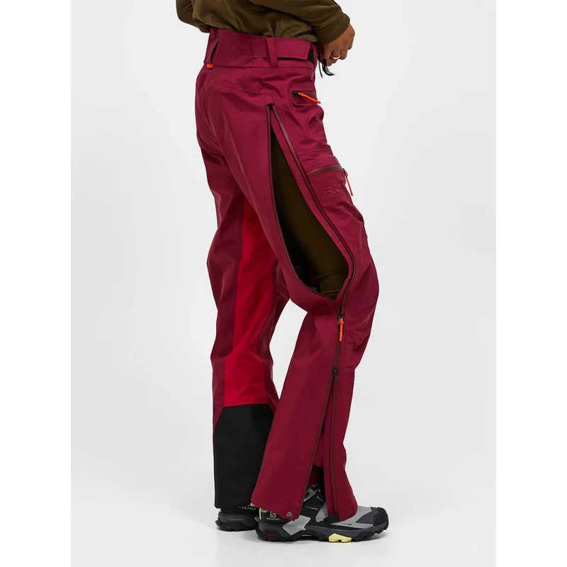 Peak Performance Damen Vislight Gore-Tex C-Knit 3L Shell Pants Vertical Zenith Tech Burgundy