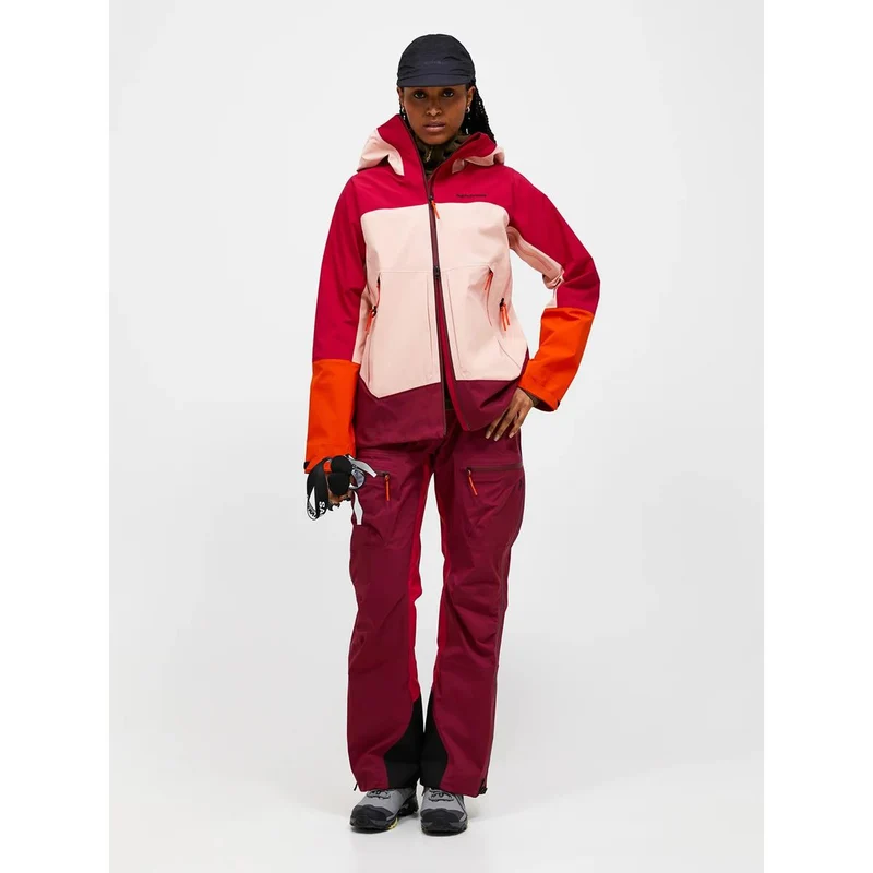 Peak Performance Damen Vislight Gore-Tex C-Knit 3L Shell Jacke Tech Burgundy/ Peach Fuzz