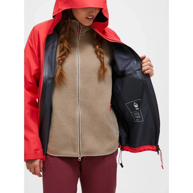 Peak Performance W Treeline Hipe 2.5L Shell Jacket Women brilliant red