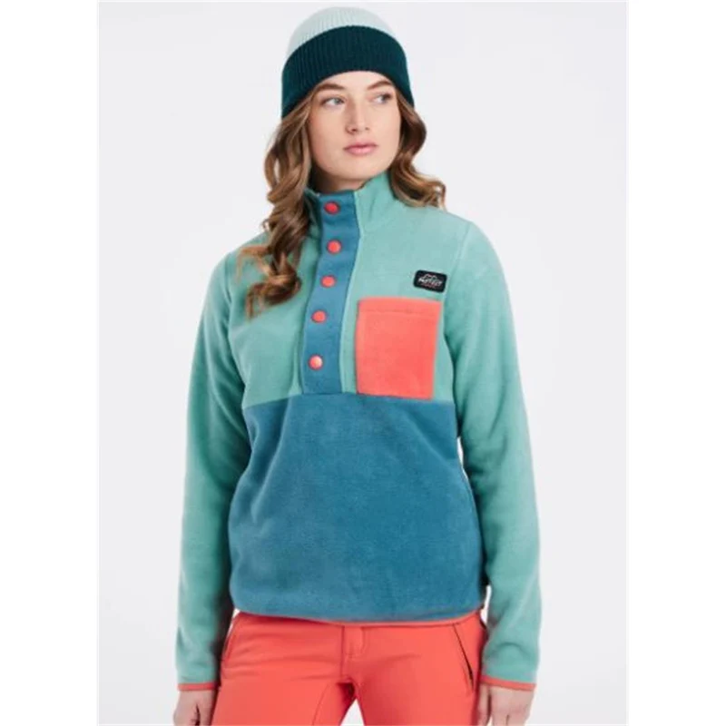 Protest Sesto 1/4 Zip Top jewel blue Damen Pullover