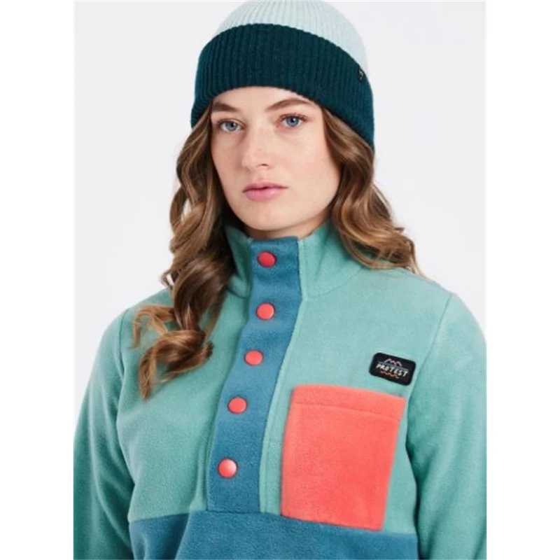 Protest Sesto 1/4 Zip Top jewel blue Damen Pullover