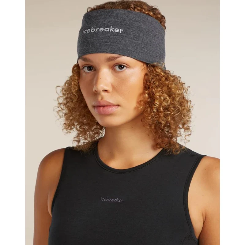 Icebreaker Merino 200 Oasis Headband jet heather Unisex Stirnband