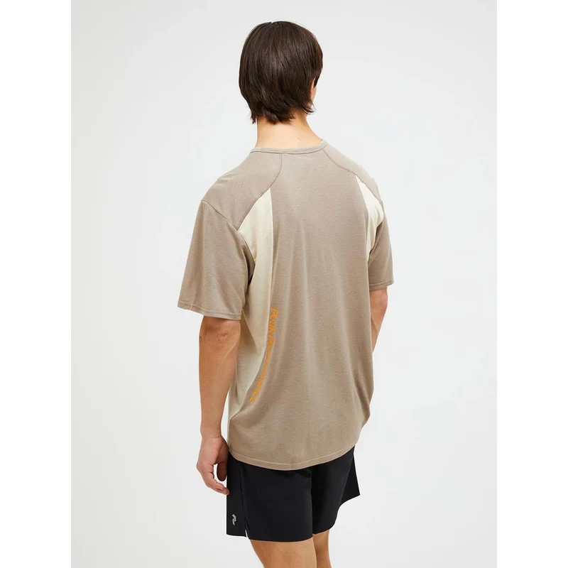 Peak Performance M Trail Wool Blend Shortsleeve Men avid beige sand fog