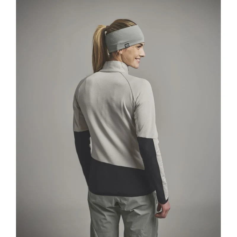 Ortovox Fleece Rib Jacket W white tea Damen Fleecejacke