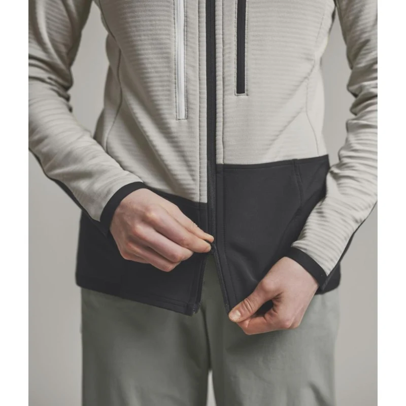 Ortovox Fleece Rib Jacket W white tea Damen Fleecejacke