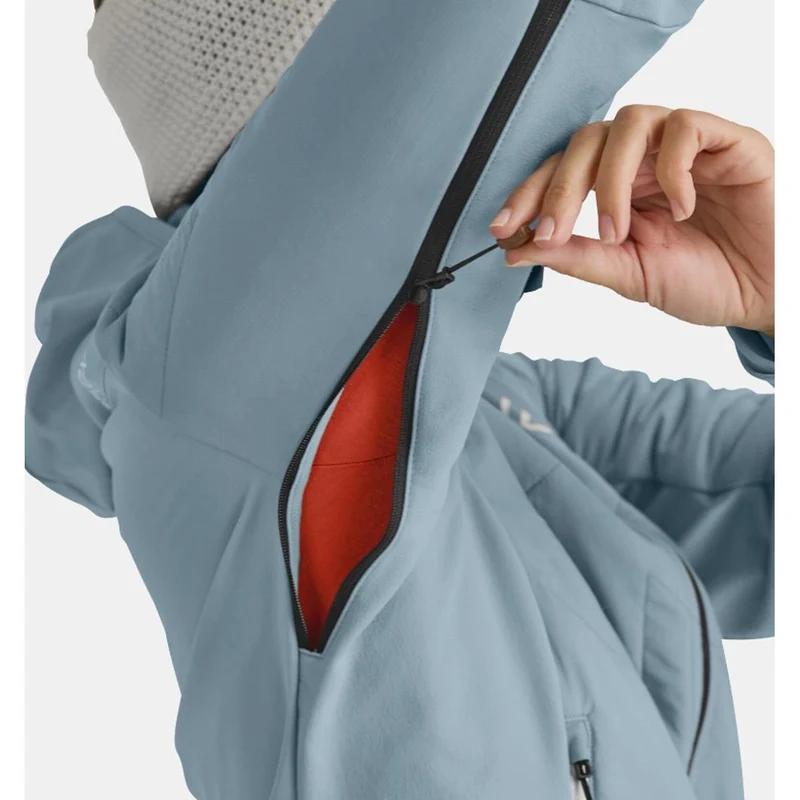 Ortovox Swisswool Col Becchei Hybrid Jacket glacier grey Damen Hybridjacke