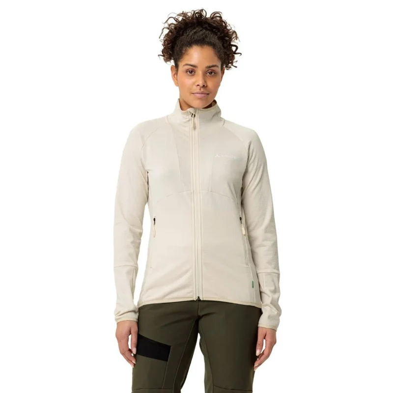 Vaude Monviso Fleece Jacke ecru Damen