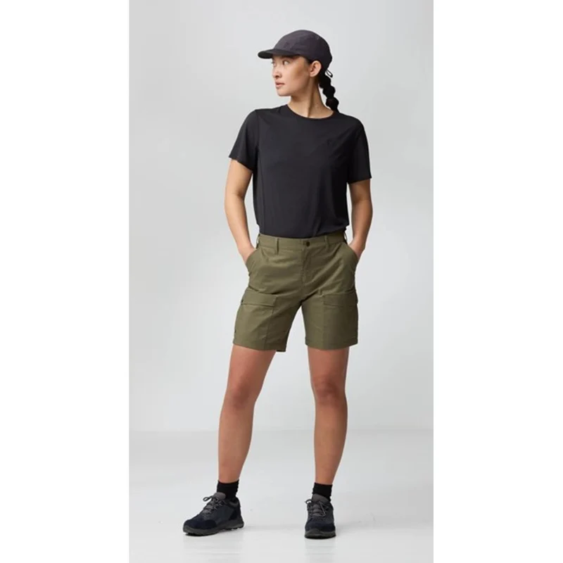 Fjäll Räven -Abisko Hybrid Trail Shorts Damen - Laurel Green