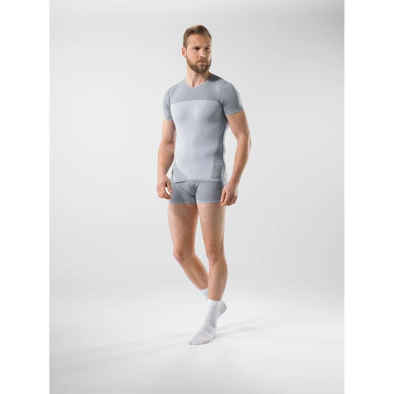 Löffler M BOXERSHORTS TRANSTEX® LIGHT RETR'X grey melange