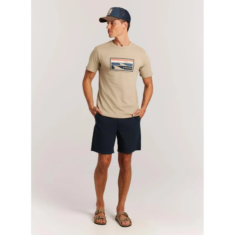 Protest Hanwell M bamboo beige Herren T-Shirt