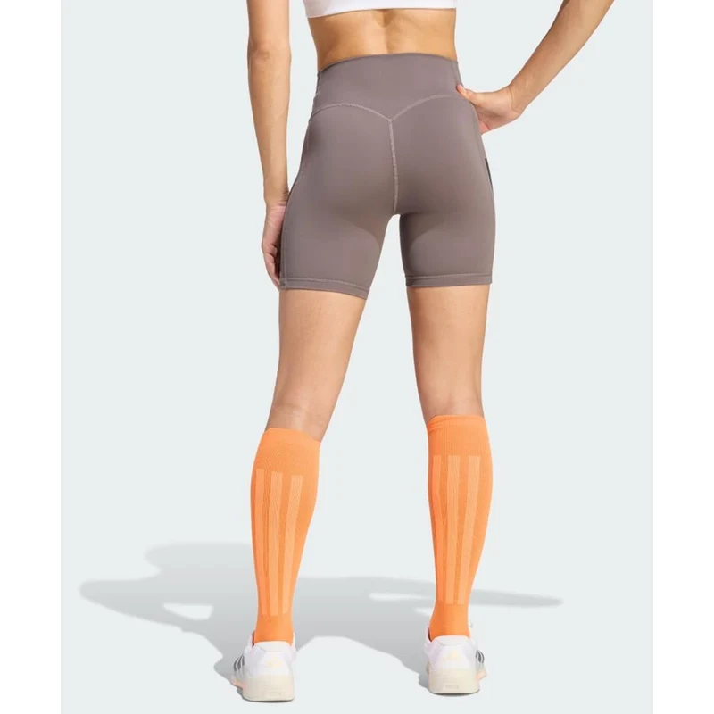 Adidas Optime Workout 3-Streifen kurze Leggings Women charcoal