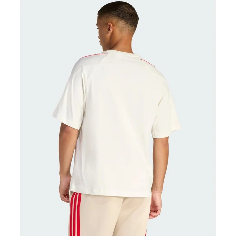 Adidas Stadium T-Shirt Men off white / pure ruby