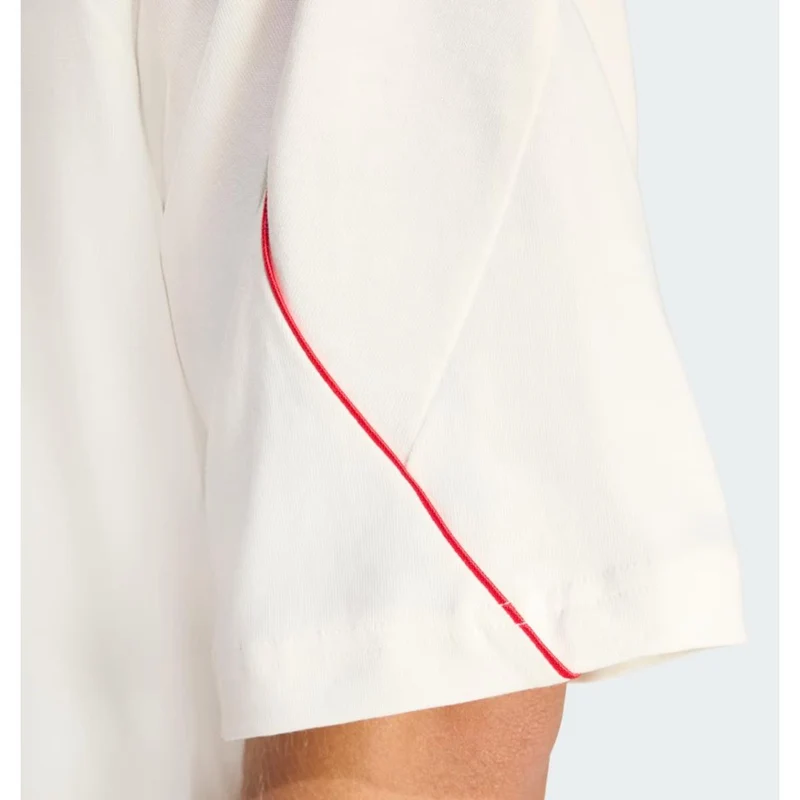 Adidas Stadium T-Shirt Men off white / pure ruby