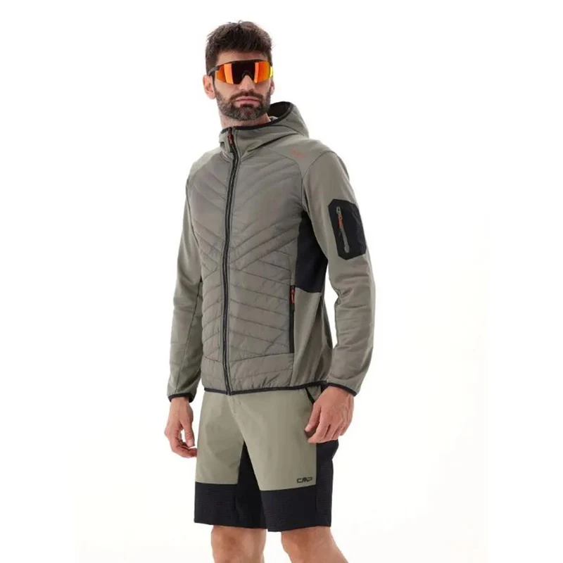 CMP Sport Man Hybrid Unlimitech Jacket Fix Hood sage