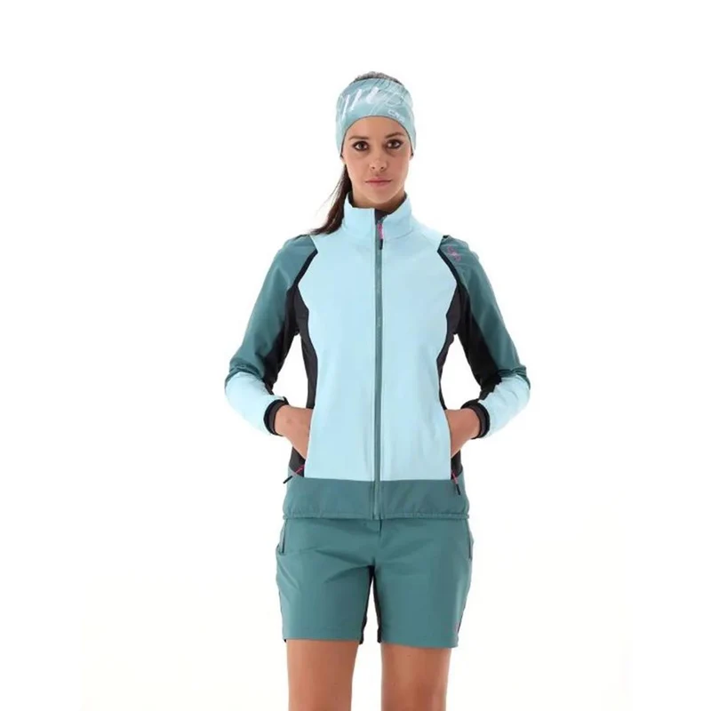 CMP Sport Woman Hybride Jacket with detachable Sleeve opale