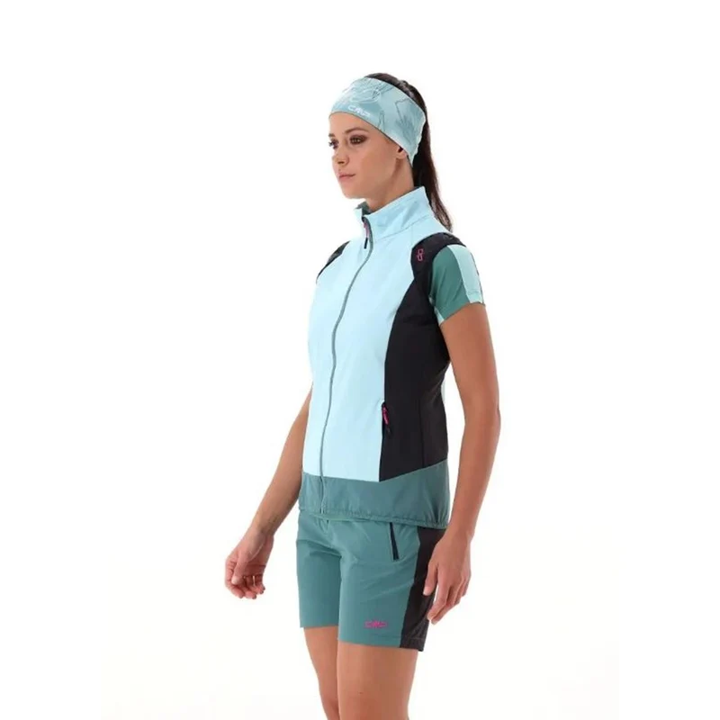 CMP Sport Woman Hybride Jacket with detachable Sleeve opale