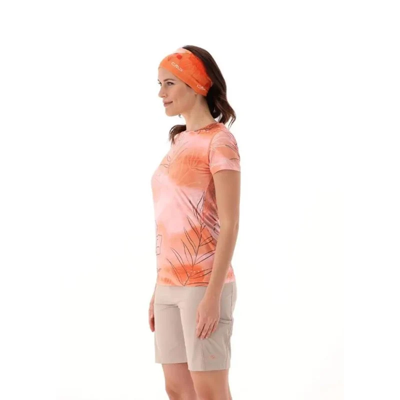 CMP Sport Woman Cool Menthol Boost T-Shirt salmone sabbia