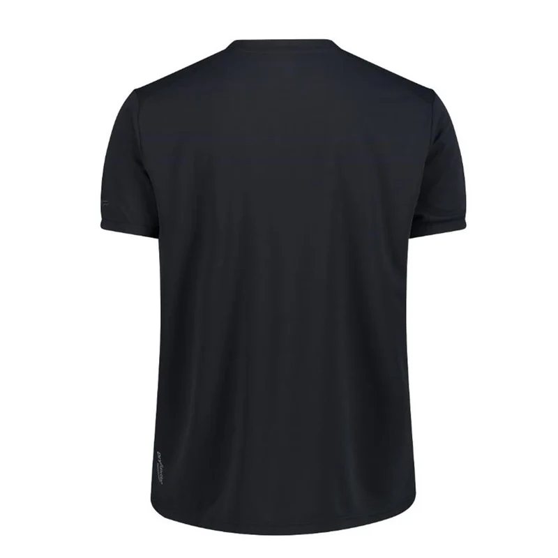 CMP Sport Man Piqué T-Shirt mit Print anthracite graffite