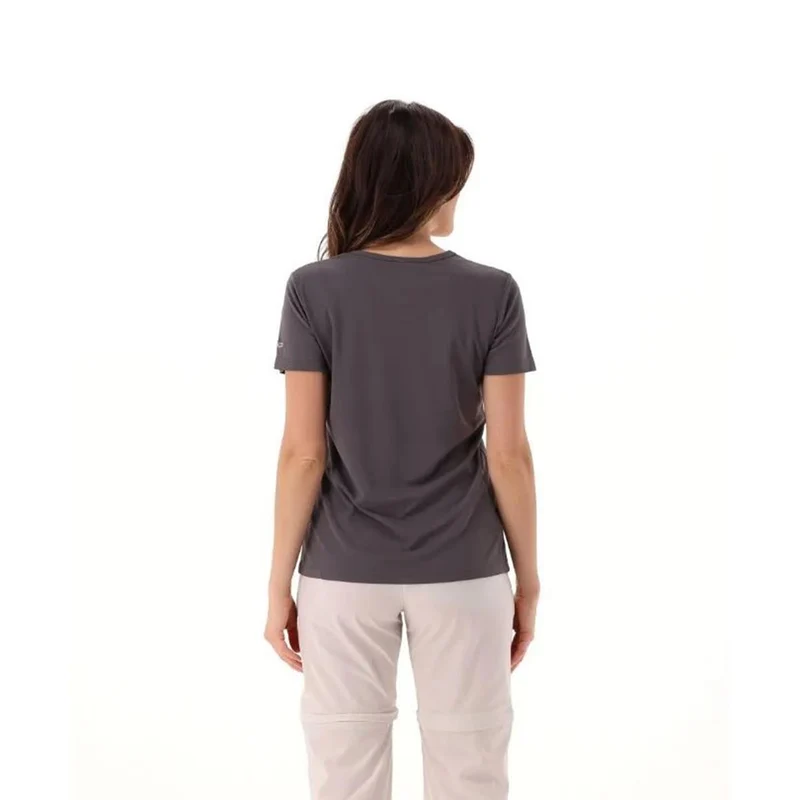 CMP Sport Woman Piqué T-Shirt mit Print terra