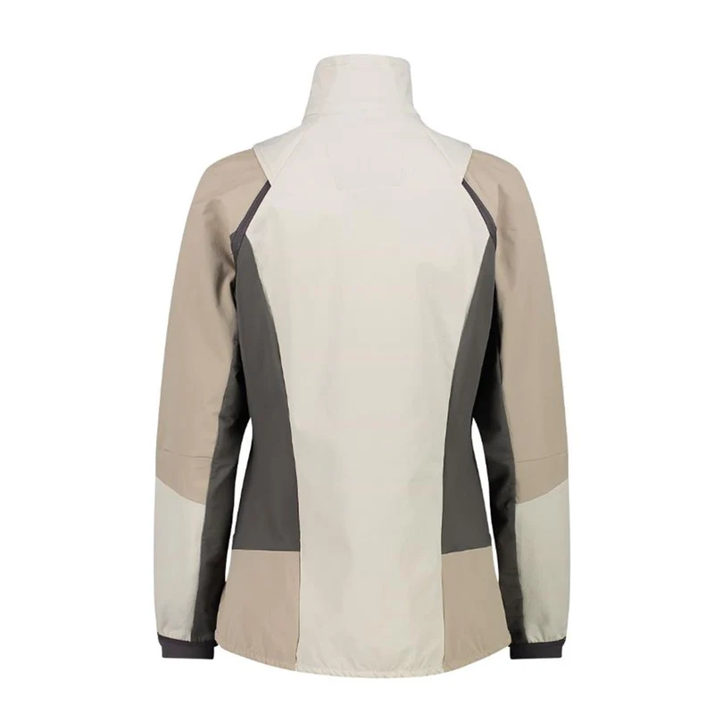 CMP Sport Woman Hybride Jacket with detachable Sleeve vaniglia