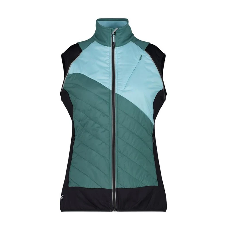 CMP Sport Woman Hybride Jacket with detachable Sleeve agave