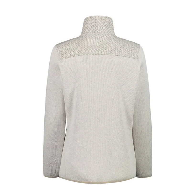 CMP Sport Woman Knit-Tech Jacket vaniglia sabbia