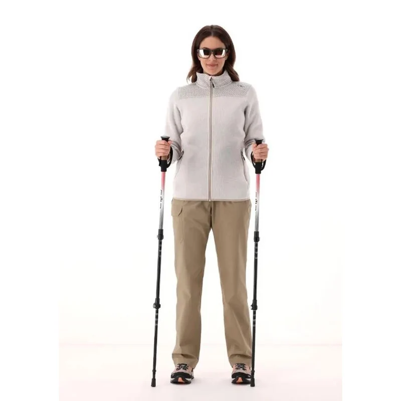 CMP Sport Woman Knit-Tech Jacket vaniglia sabbia