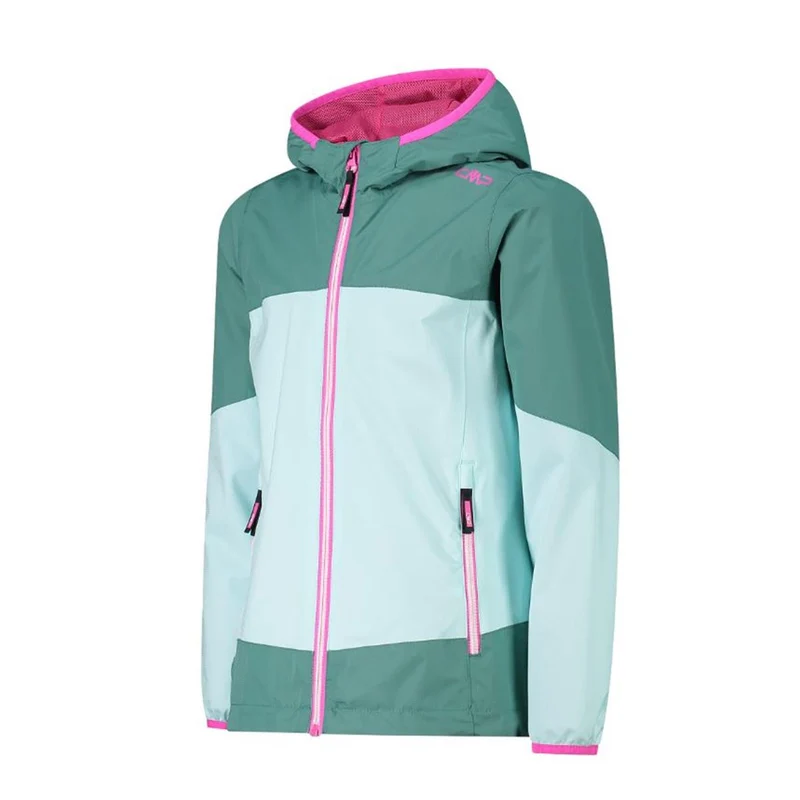 CMP Sport Girl Shell Jacket Fix Hood agave