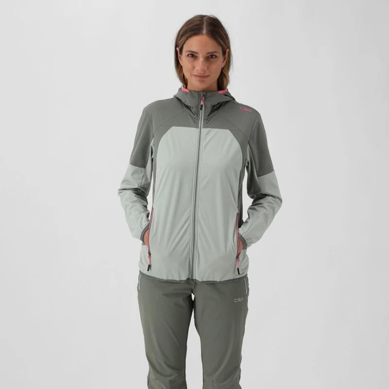 CMP Woman Jacket Fix Hood pistacchio Damen Softshelljacke