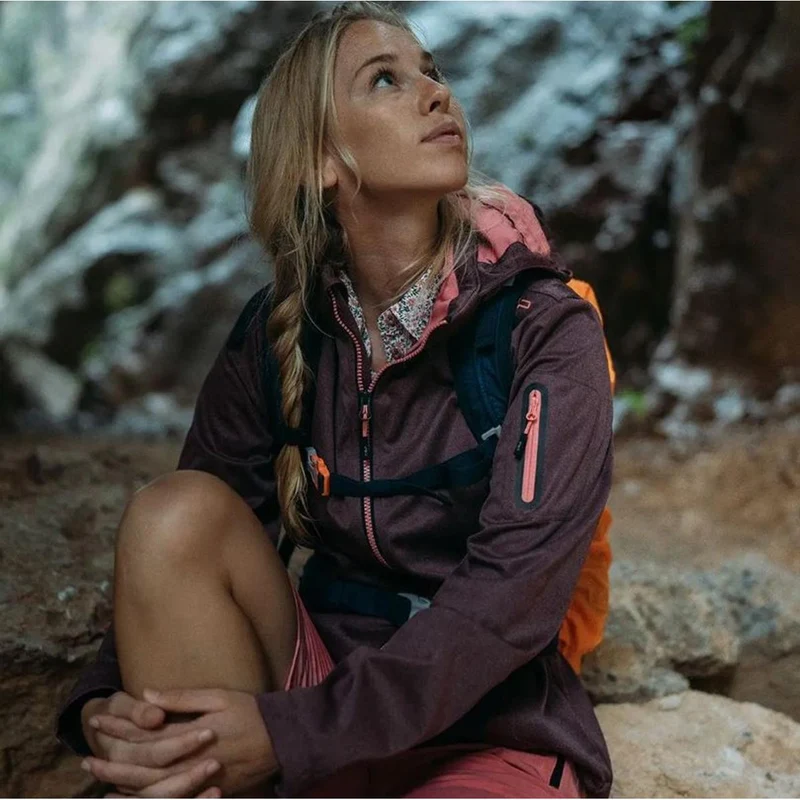 CMP Sport Woman Jacket Zip Hood bubblegum mel