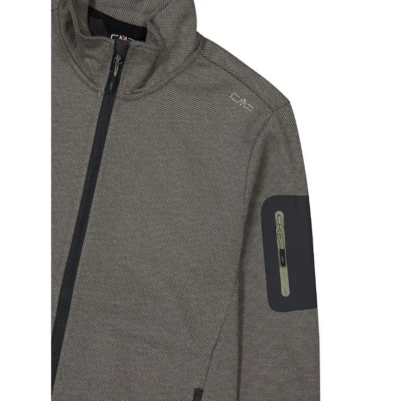 CMP Sport Man Knit-Tech-Fleece Jacket sage anthracite