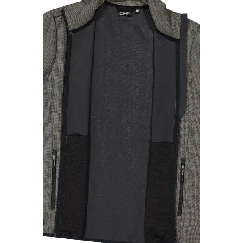 CMP Sport Man Knit-Tech-Fleece Jacket sage anthracite