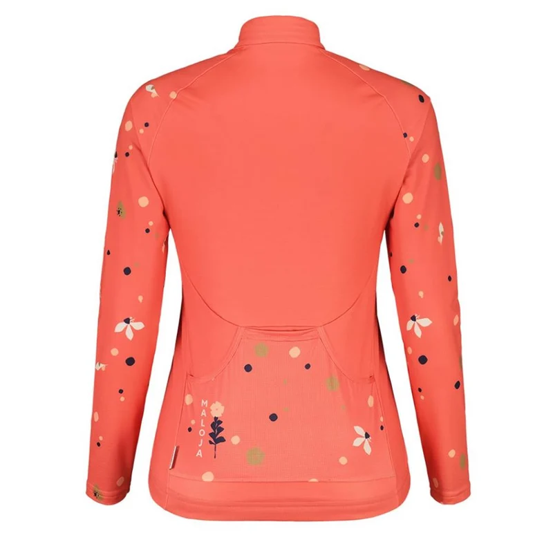 Maloja Tenno 1/1 Cycle Jacket cranberry Damen Radtrikot